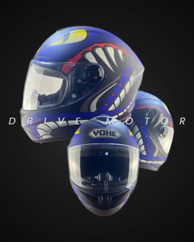 CASCO YOHE Serpiente" Azul