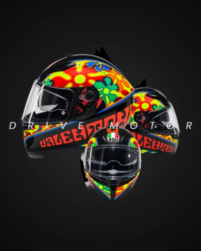 CASCO AGV K3SV ROSSI VALENCIA 2003 - TALLA L