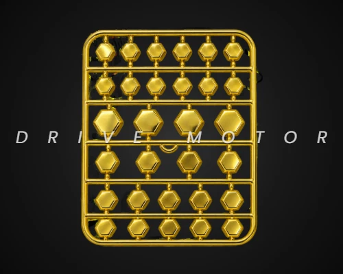 SET DE TUERCAS PARA DECORADO - DORADO HAIOSKY