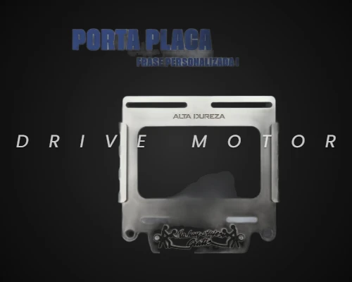 PORTA PLACA - FRASE PERSONALIZADA 1