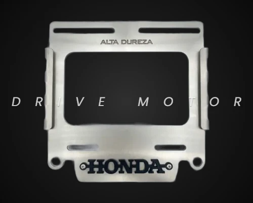 PORTA PLACA - HONDA NEGRO